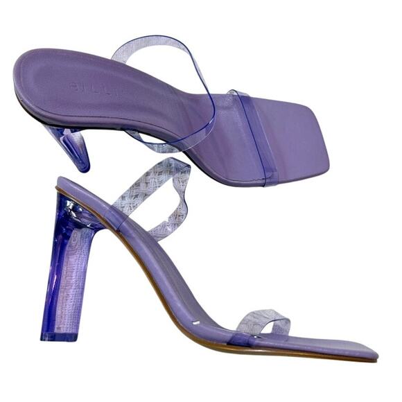 Billini 9 Caelan rubber clear double strap heels sandal 2552 - Picture 9 of 10